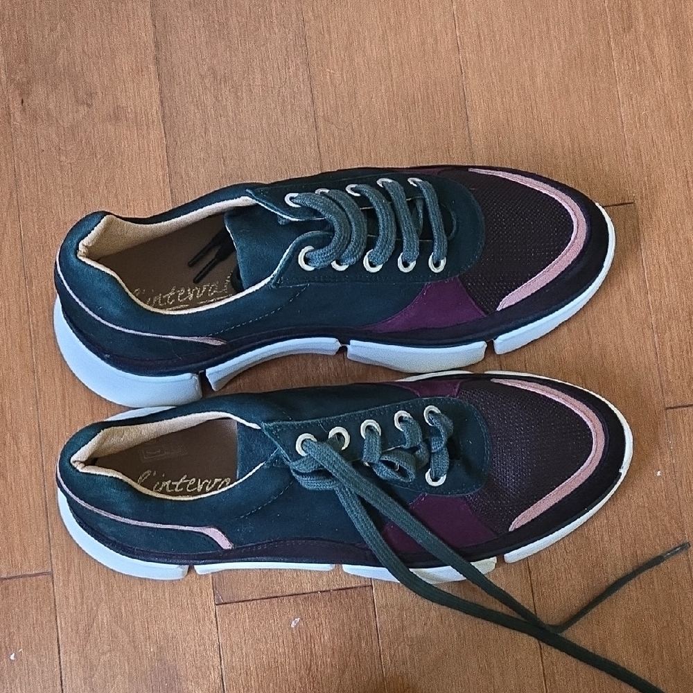 L'intervalle Chic Green, Brown, And Purple Sneakers